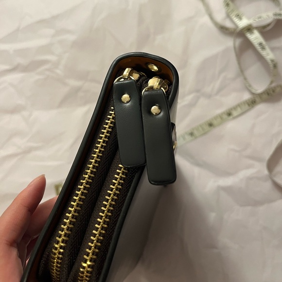 Clutch Bag Black Orange Brand New Daily Simple Basic Handbag Ladies Unisex - Picture 5 of 8